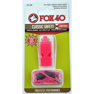 Gwizdek FOX Classic + sznurek 9903-0408 różowy Fox