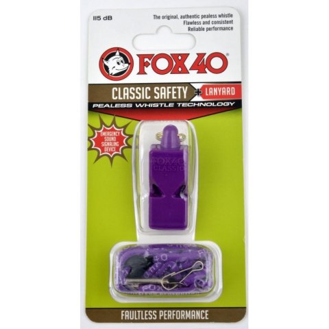 Gwizdek FOX Classic + sznurek 9903-0808 fioletowy Fox