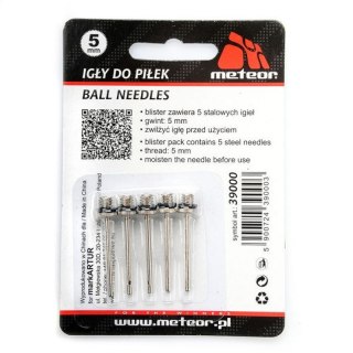 Igły do piłek Meteor 5mm 39000 Meteor