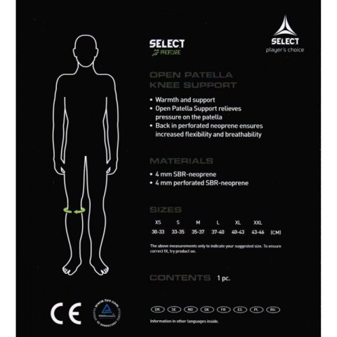 Ochraniacz kolana Select z otworem 6201 Select