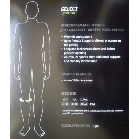 Ochraniacz kolana ze stabilizatorem Select 6204 Select