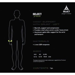 Ochraniacz na nadgarstek Select 6701 prawy Select