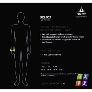 Ochraniacz na nadgarstek Select Profcare Neopren 6700 Select