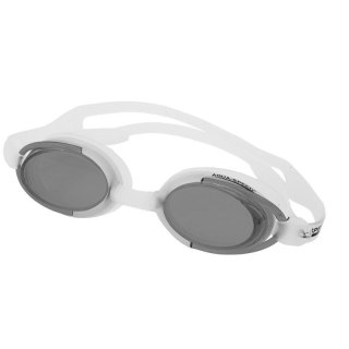 Okulary pływackie Aqua-Speed Malibu biało-czarne Aqua-Speed
