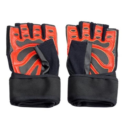 Rękawice na siłownię Black/Red HMS RST01 r.L HMS