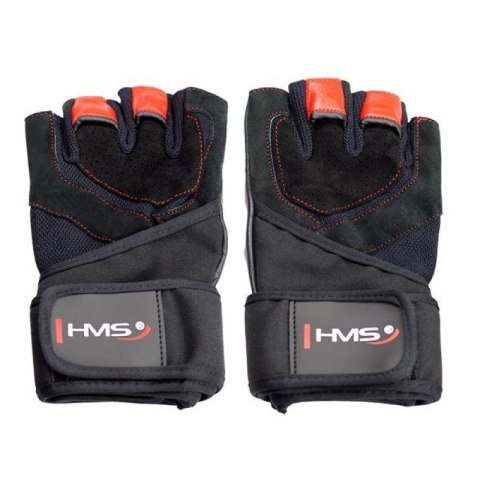 Rękawice na siłownię Black/Red HMS RST01 r.L HMS