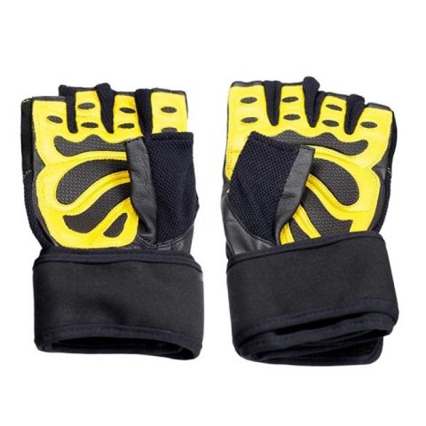Rękawice na siłownię Black/Yellow HMS RST01 r.S HMS