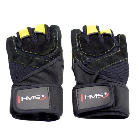 Rękawice na siłownię Black/Yellow HMS RST01 r.S HMS