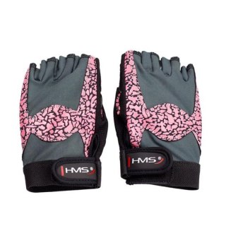 Rękawice na siłownię Pink/Gray W HMS RST03 r.L HMS