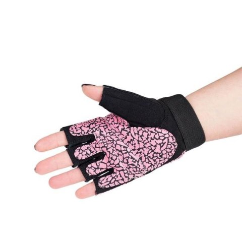 Rękawice na siłownię Pink/Gray W HMS RST03 r.L HMS