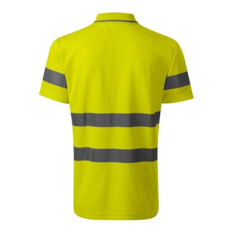 Koszulka polo Rimeck HV Runway M MLI-2V997 fluorescencyjny żółty Rimeck