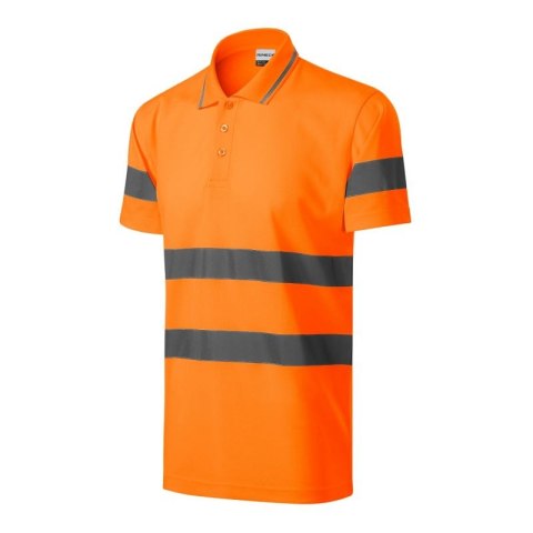 Koszulka polo Rimeck HV Runway M MLI-2V998 fluorescencyjny pomarańczowy Rimeck