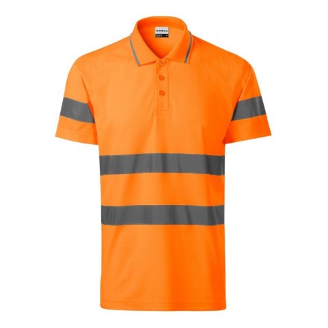 Koszulka polo Rimeck HV Runway M MLI-2V998 fluorescencyjny pomarańczowy Rimeck