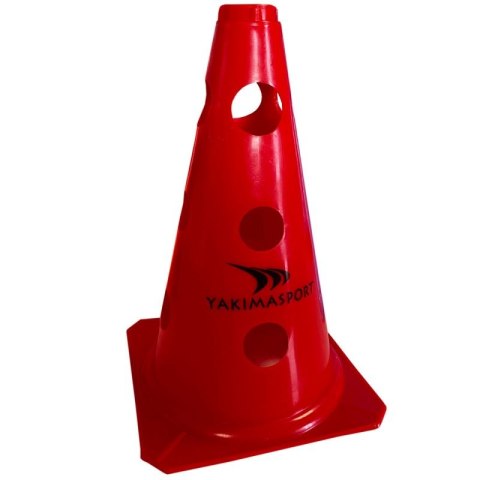 Pachołek z otworami Yakima Sport 23 cm czerwony 100606 Yakimasport