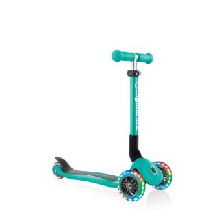 Hulajnoga 3-kołowa Globber Foldable Lights Emerald Green Jr 437-107 Globber