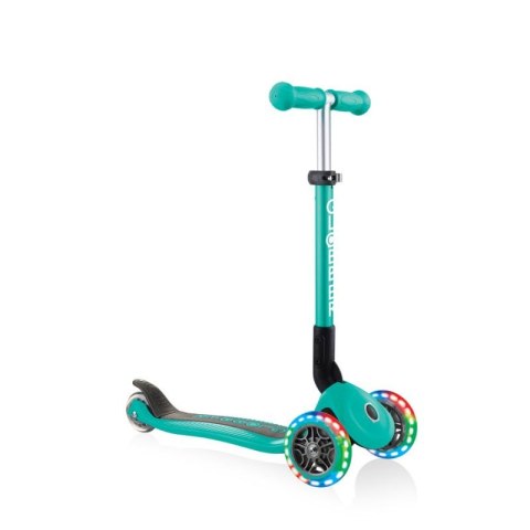 Hulajnoga 3-kołowa Globber Foldable Lights Emerald Green Jr 437-107 Globber
