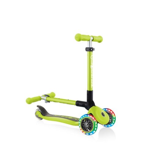 Hulajnoga 3-kołowa Globber Foldable Lights Lime Green Jr 437-106 Globber