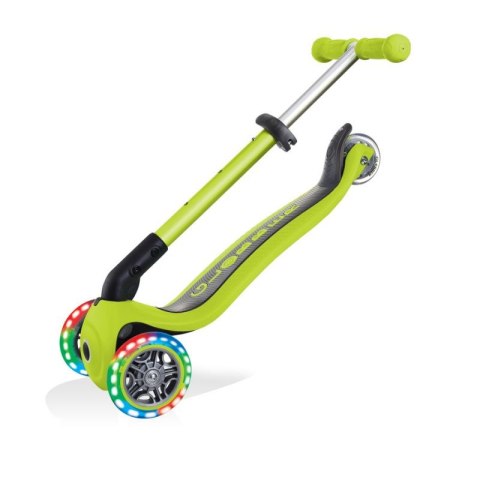 Hulajnoga 3-kołowa Globber Foldable Lights Lime Green Jr 437-106 Globber