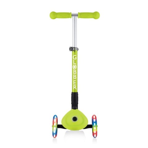 Hulajnoga 3-kołowa Globber Foldable Lights Lime Green Jr 437-106 Globber