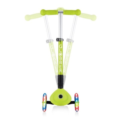 Hulajnoga 3-kołowa Globber Foldable Lights Lime Green Jr 437-106 Globber