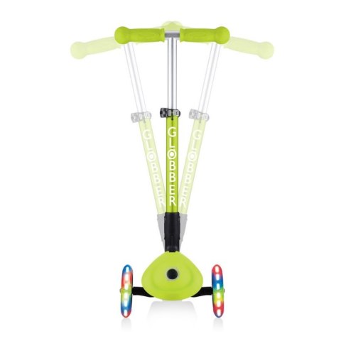 Hulajnoga 3-kołowa Globber Foldable Lights Lime Green Jr 437-106 Globber