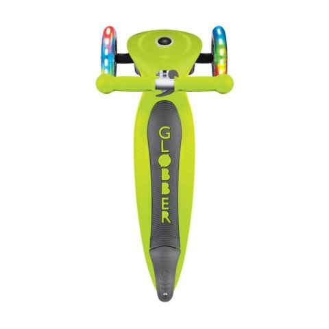 Hulajnoga 3-kołowa Globber Foldable Lights Lime Green Jr 437-106 Globber
