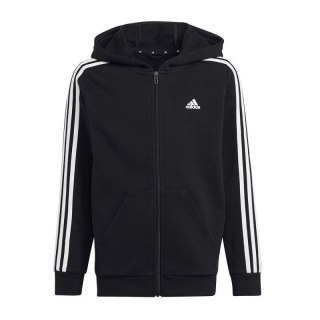Bluza adidas 3 Stripes FL Full-Zip Hoody Jr HR6331 Adidas
