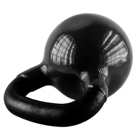 Kettlebell żeliwny pokryty winylem HMS black KNV28 HMS