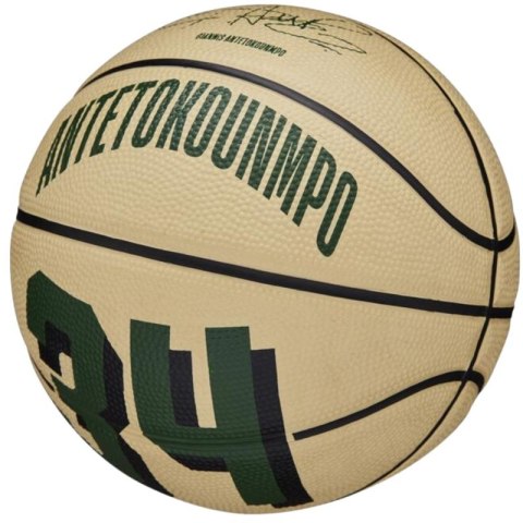 Piłka do koszykówki Wilson NBA Player Icon Giannis Antetokounmpo Mini Ball WZ4007501XB Wilson