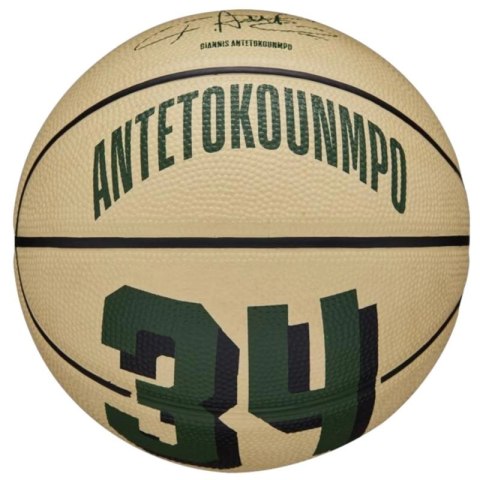 Piłka do koszykówki Wilson NBA Player Icon Giannis Antetokounmpo Mini Ball WZ4007501XB Wilson