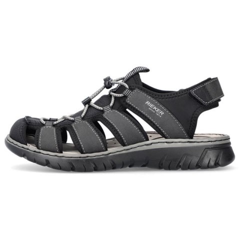 Sandały Rieker zabudowane M 26770-00 RKR584 Rieker