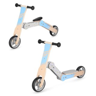 Rowerek biegowy i hulajnoga dziecięca 2w1 Spokey WOO-RIDE MULTI 940906 niebieski Spokey