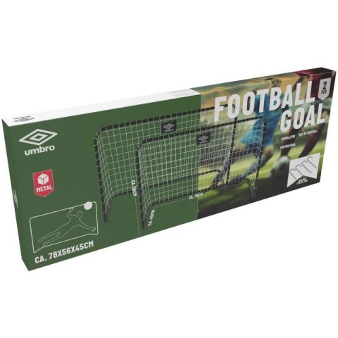 Bramka Umbro do piłki nożnej z siatką 2szt. 78x56x45 cm 268828 Umbro