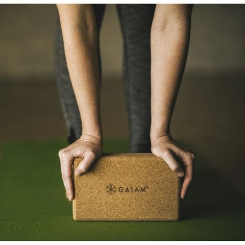 Kostka do jogi GAIAM z korka 52292 Gaiam