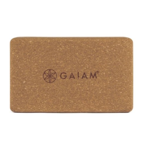 Kostka do jogi GAIAM z korka 52292 Gaiam