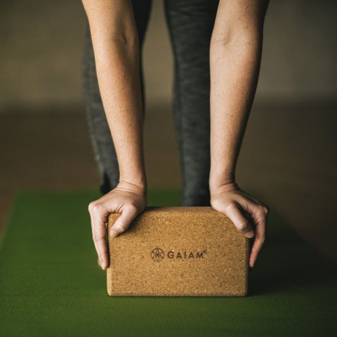 Kostka do jogi GAIAM z korka 52292 Gaiam