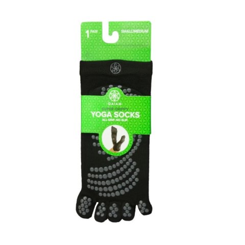 Skarpety antypoślizgowe Gaiam czarne S/M 52223 Gaiam