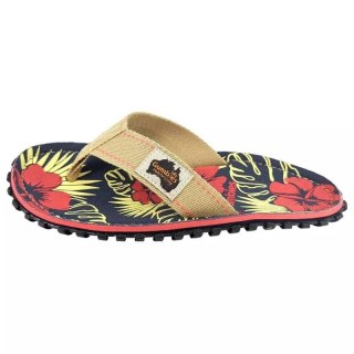 Japonki Gumbies Islander Denim Hibiscus GU-FFISL109 Gumbies
