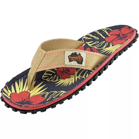 Japonki Gumbies Islander Denim Hibiscus GU-FFISL109 Gumbies