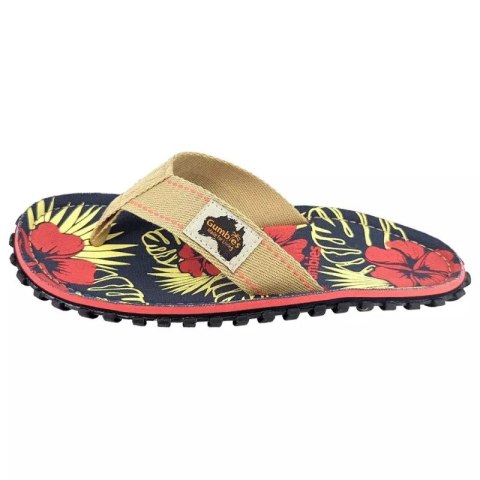 Japonki Gumbies Islander Denim Hibiscus GU-FFISL109 Gumbies
