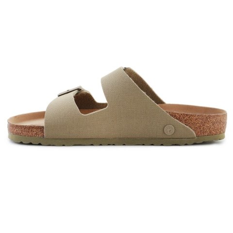 Klapki Birkenstock Rivet Logo Vegan Canvas Faded M 1023958 Birkenstock