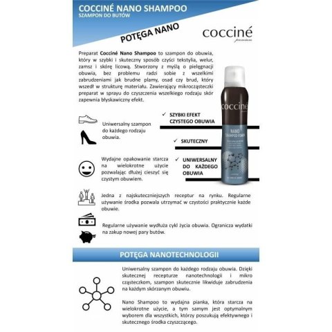 Pianka czyszcząca do skór i tekstyliów Coccine DA0277 Inny