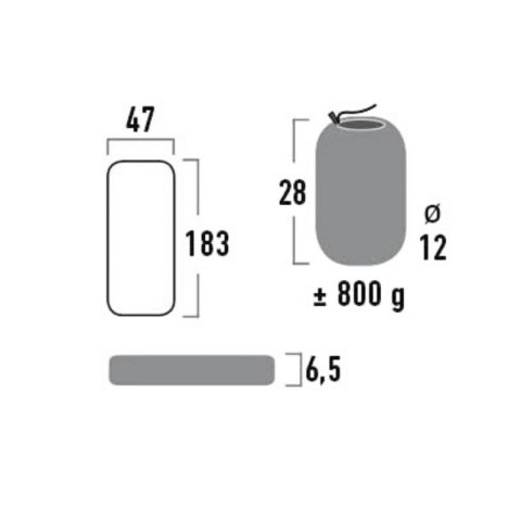 Materac High Peak Texas 185x47x6,5cm 41003 High Peak