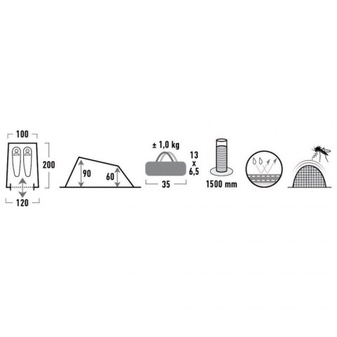 Namiot High Peak Minilite 2os 10157 High Peak