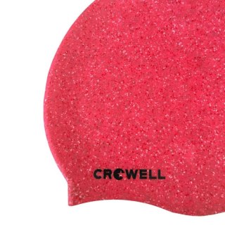 Czepek pływacki silikonowy Crowell Recycling Pearl różowy kol.3 Crowell