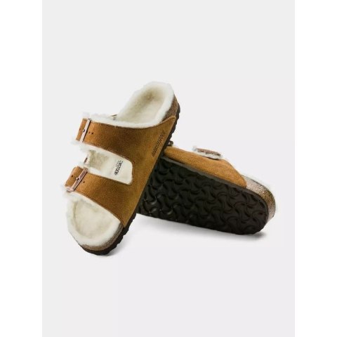Klapki Birkenstock Arizona Shearling Mink W 1001135 Birkenstock