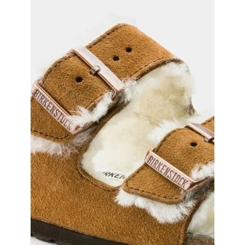 Klapki Birkenstock Arizona Shearling Mink W 1001135 Birkenstock