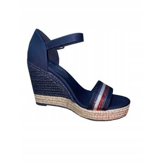 Sandały Tommy Hilfiger Grosgrain High Wedge Sandal W FW0FW05254 Calvin Klein