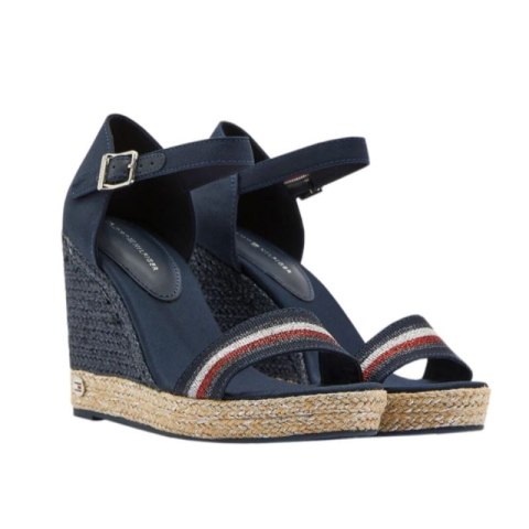 Sandały Tommy Hilfiger Grosgrain High Wedge Sandal W FW0FW05254 Calvin Klein