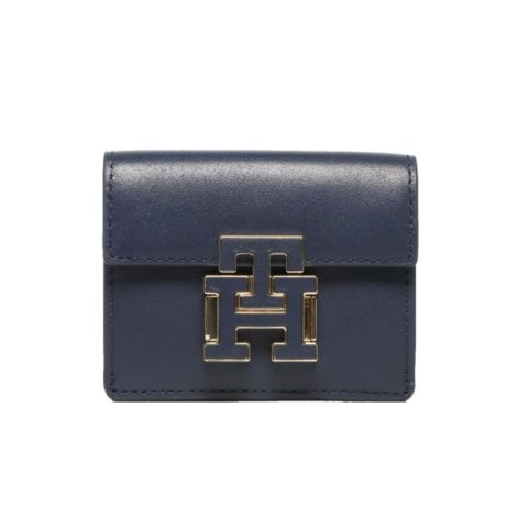 Portfel Tommy Hilfiger Push Lock Leather Wallet AW0AW14344 Tommy Hilfiger